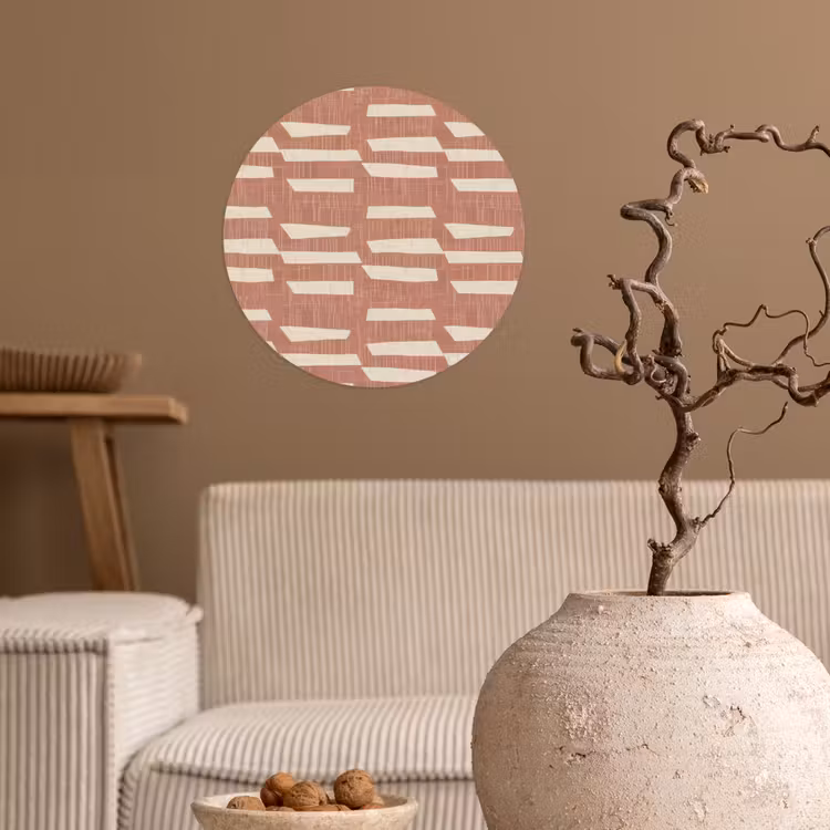 Behangcirkel - Terracotta - Abstract - Textuur - Patroon — 2