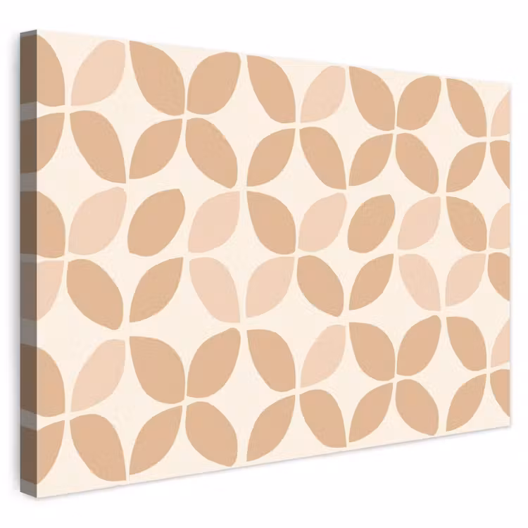 Buiten canvas - Beige - Bladeren - Minimalistisch - Patroon — 1