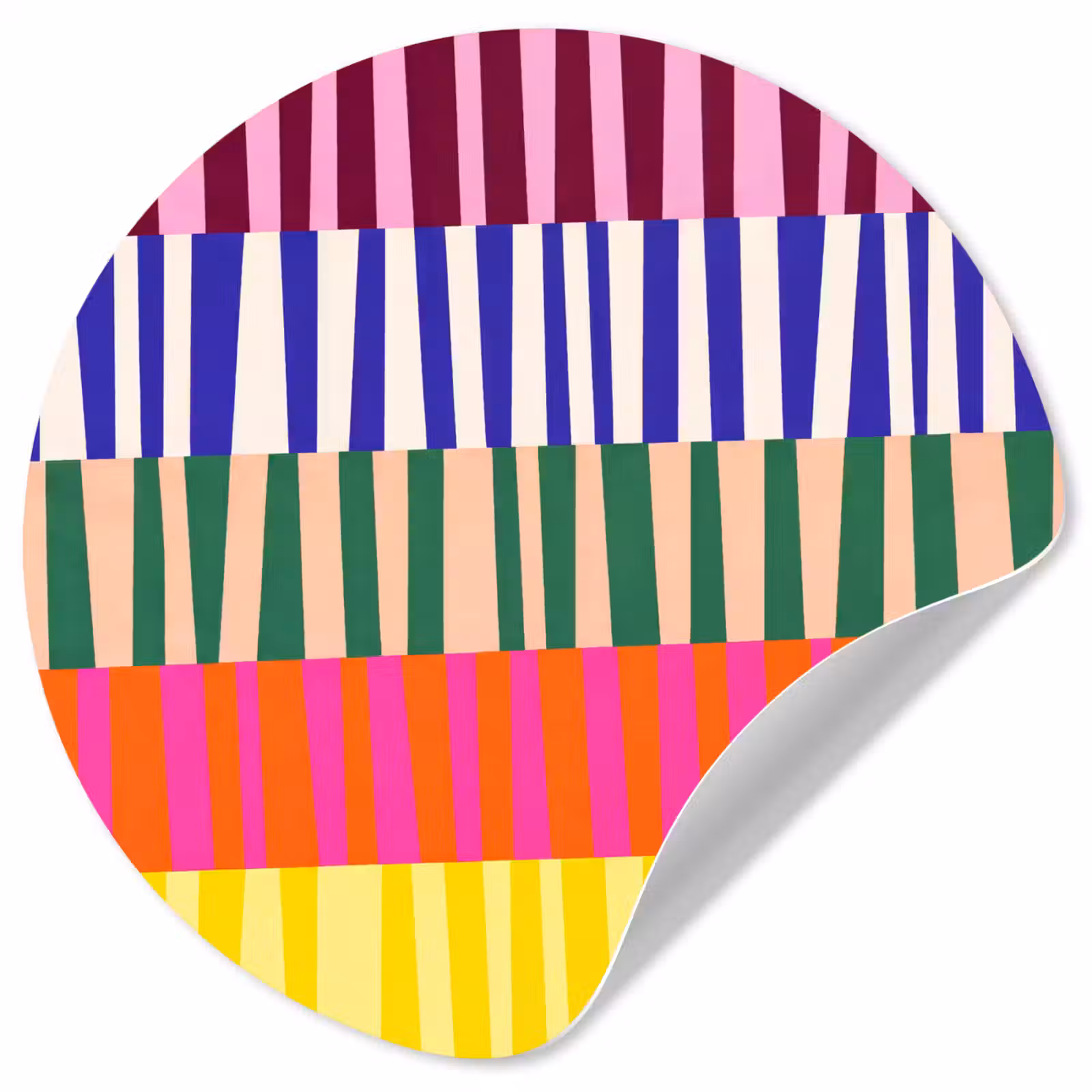 Behangcirkel - Patroon - Strepen - Abstract - Modern - Kleurrijk — 1