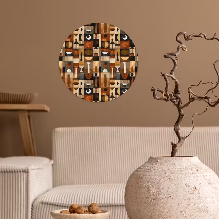 Behangcirkel - Terracotta - Geometrisch - Mid-Century - Patroon — 2