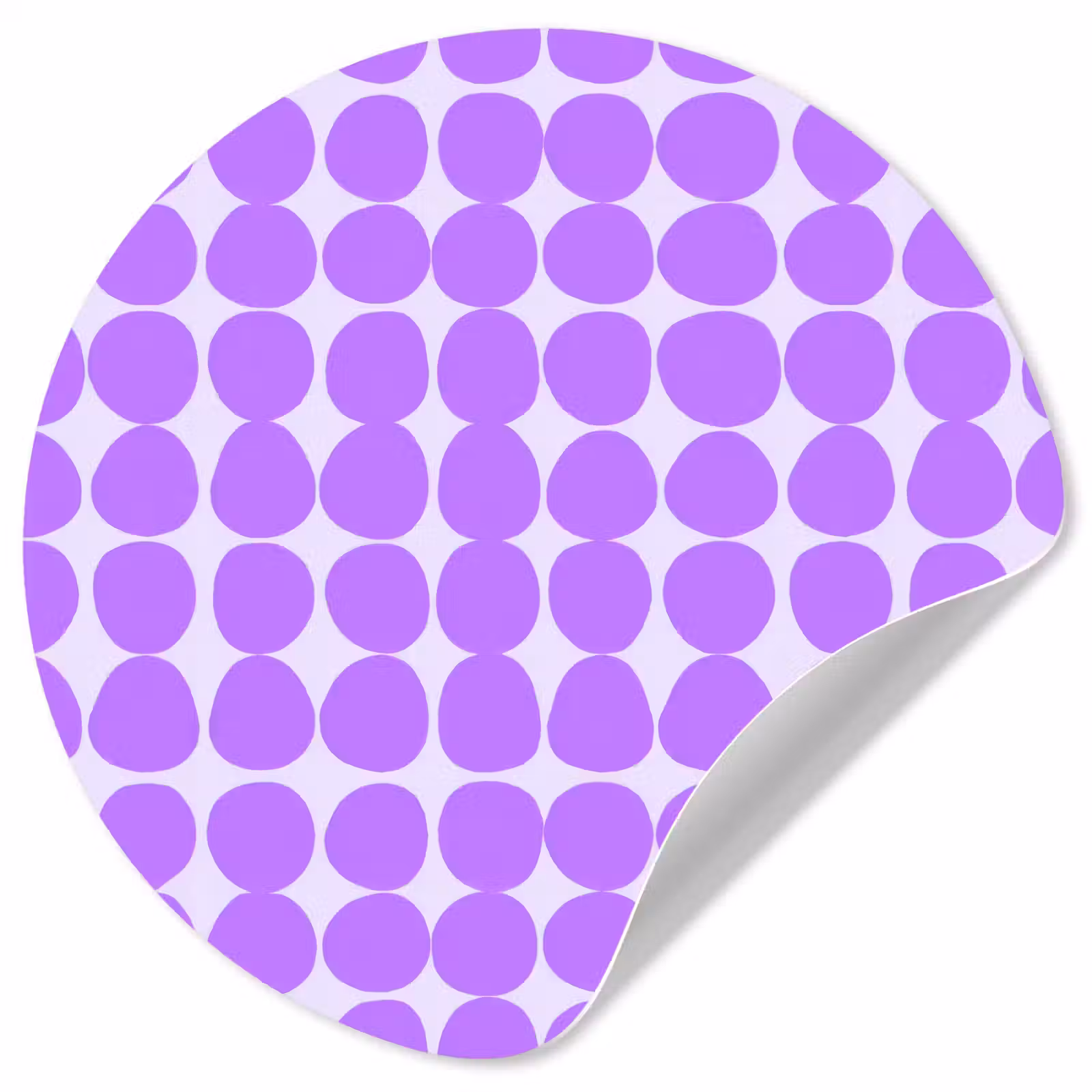 Behangcirkel - Paars - Geometrisch - Stippen - Polka Dot - Patroon — 1