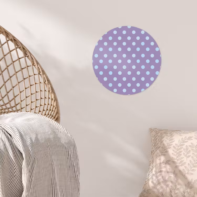 Behangcirkel - Paars - Blauw - Geometrisch - Stippen - Polka Dot - Patroon — 5