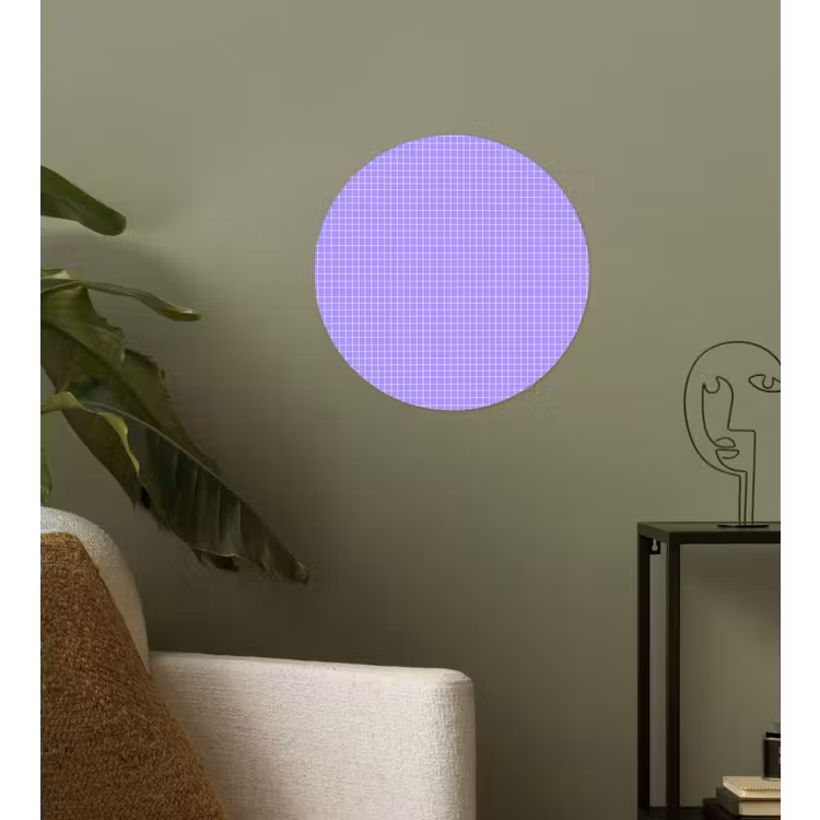 Behangcirkel - Paars - Geometrisch - Raster - Minimalistisch - Patroon — 3