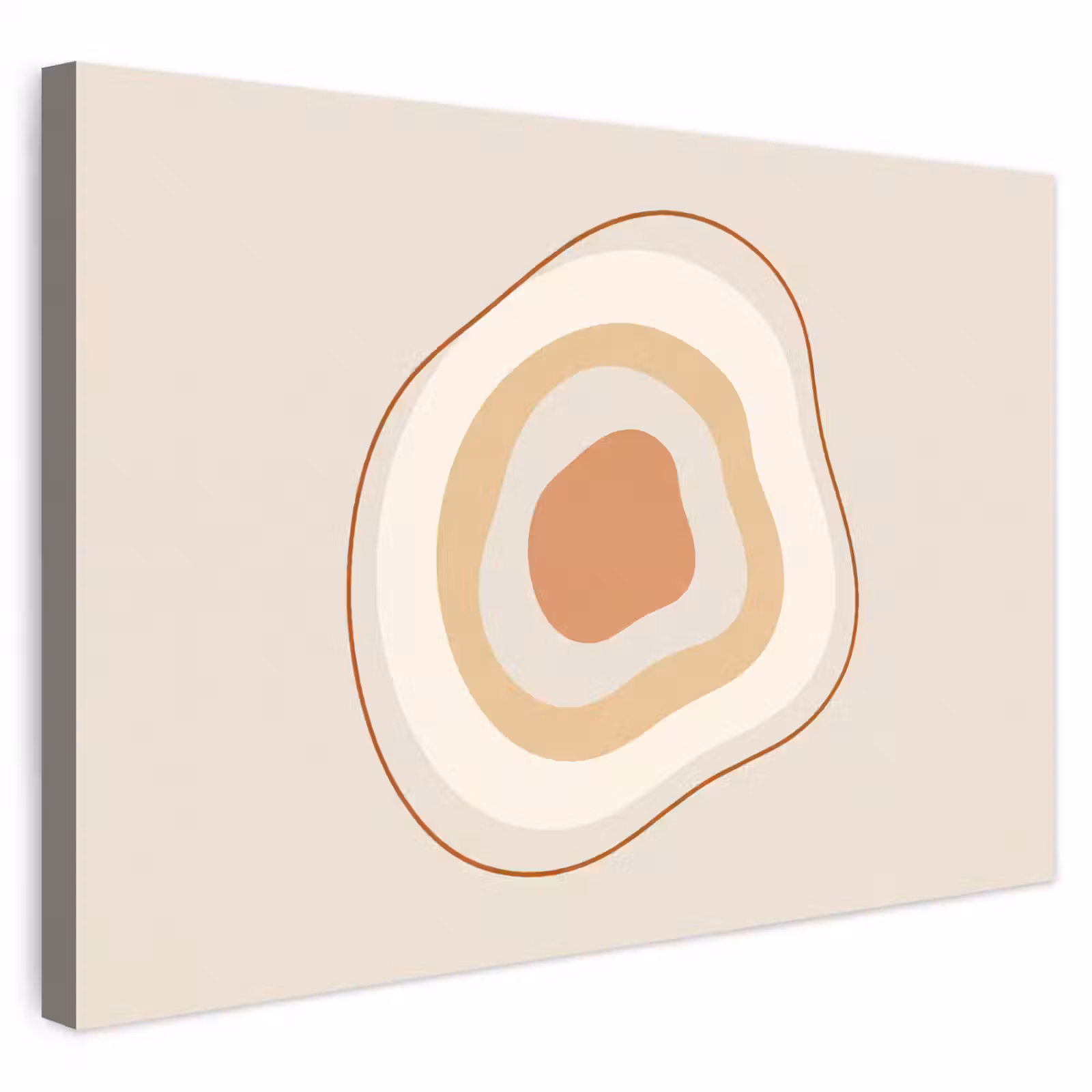 Buiten canvas - Abstract - Organisch - Modern - Beige - Kunst — 1