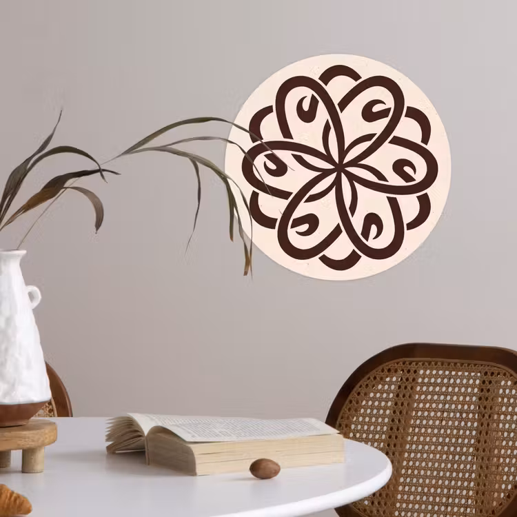Behangcirkel - Patroon - Knoop - Abstract - Modern - Bruin — 4