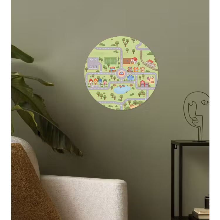 Behangcirkel - Plattegrond - Dorp - Kind — 3