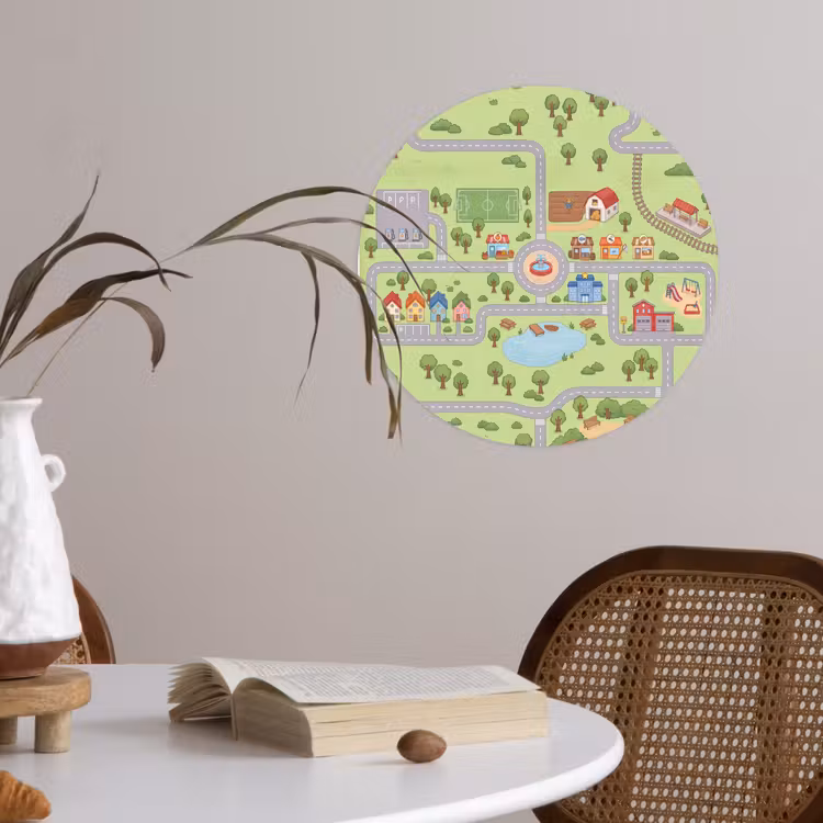 Behangcirkel - Plattegrond - Dorp - Kind — 4