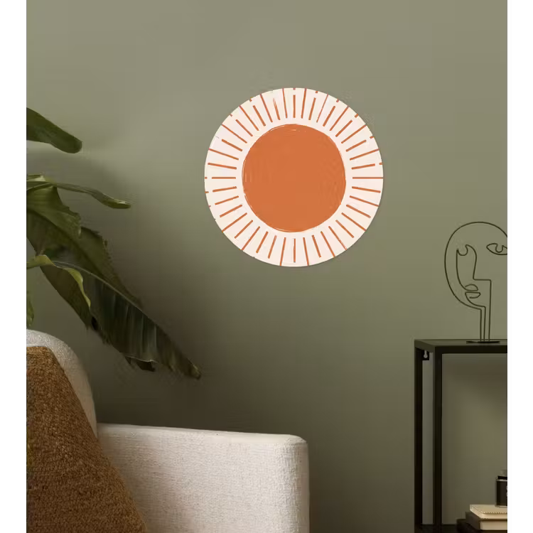 Behangcirkel - Zon - Stralen - Abstract - Terracotta - Modern — 3