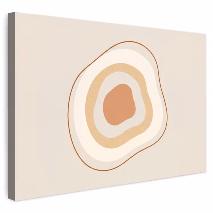 Buiten canvas - Abstract - Organisch - Modern - Beige - Kunst — 1