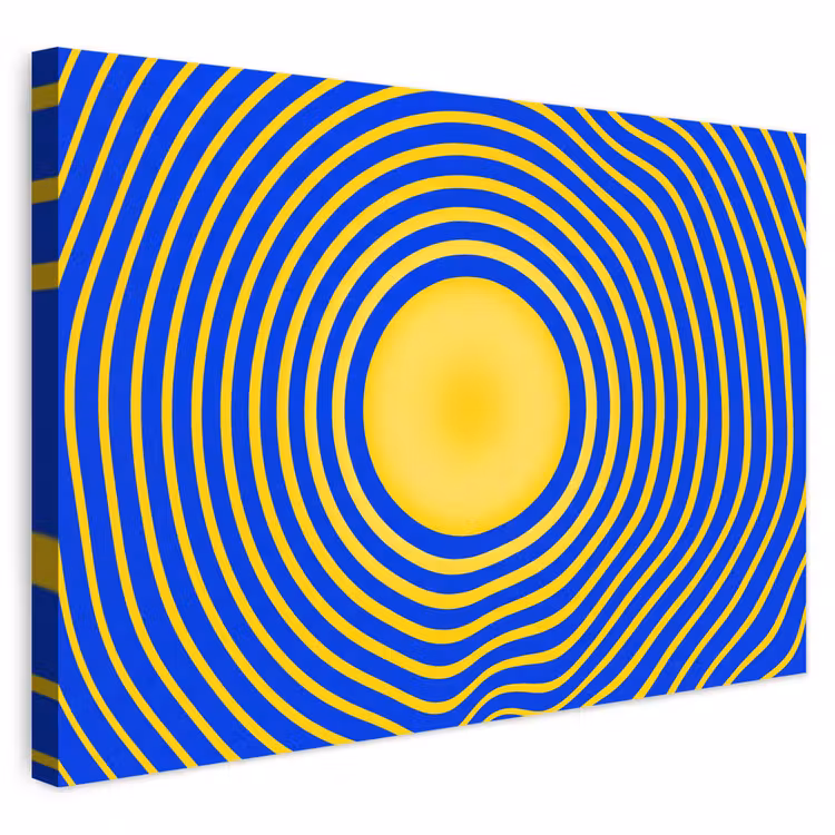 Buiten canvas - Abstract patroon - Blauw — 1