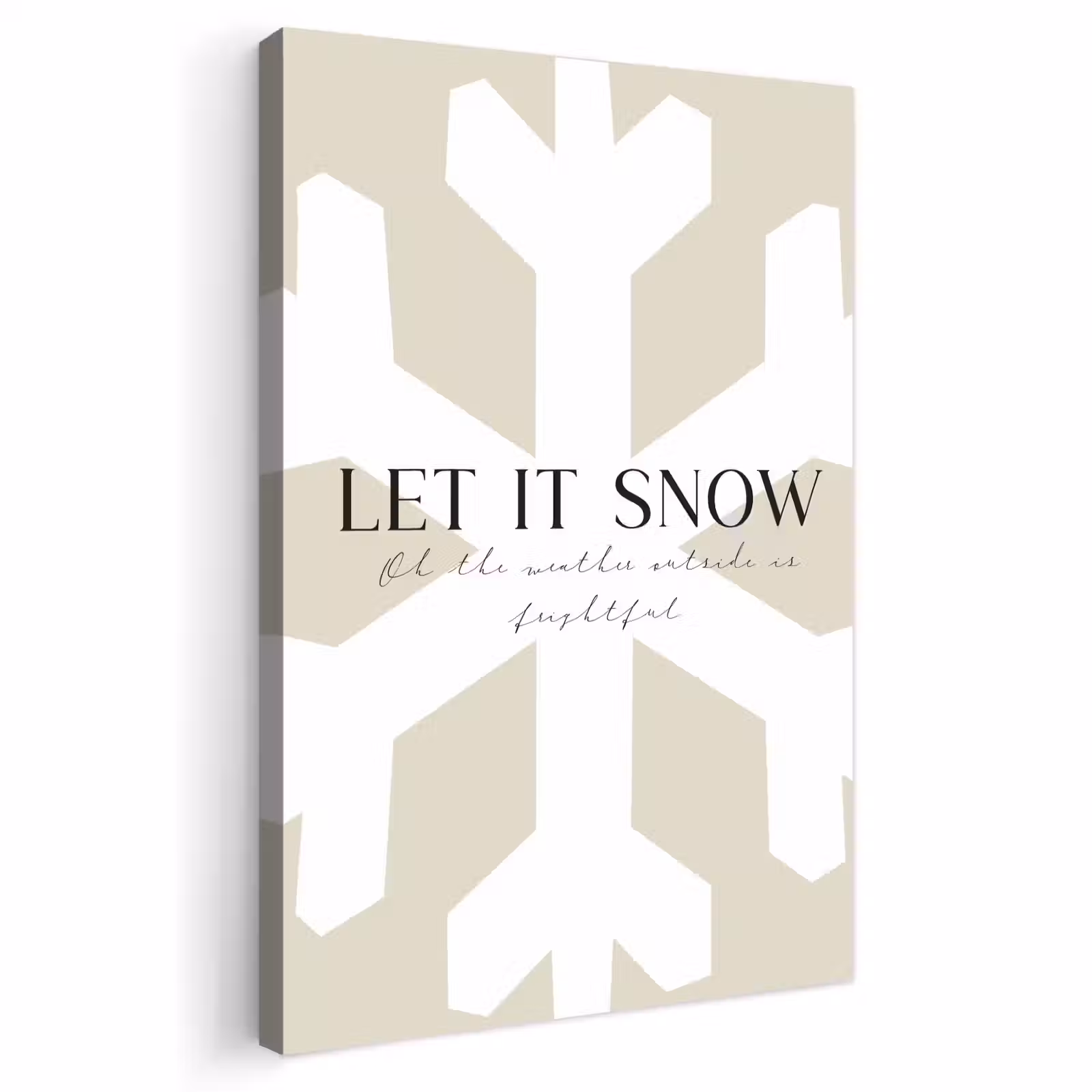Buiten canvas - Sneeuw - Japandi - Winter - Decoratie — 1