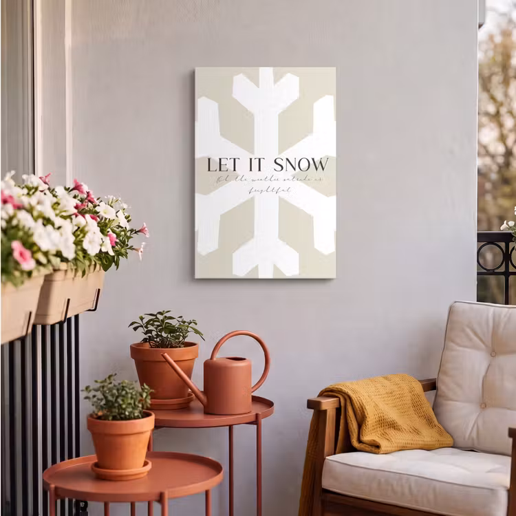 Buiten canvas - Sneeuw - Japandi - Winter - Decoratie — 4