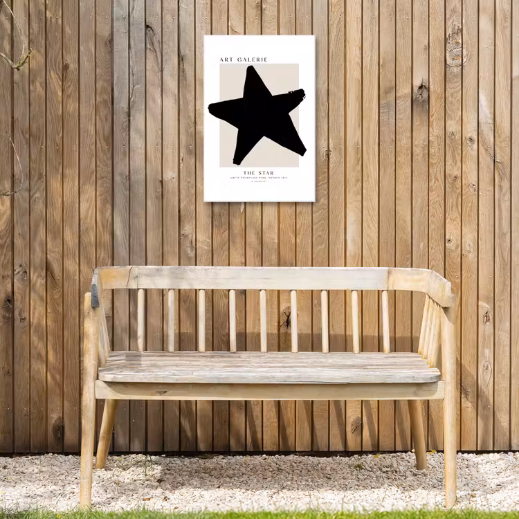 Buiten canvas - Sterren - Zwart - Kerstmis - Feestdagen — 3