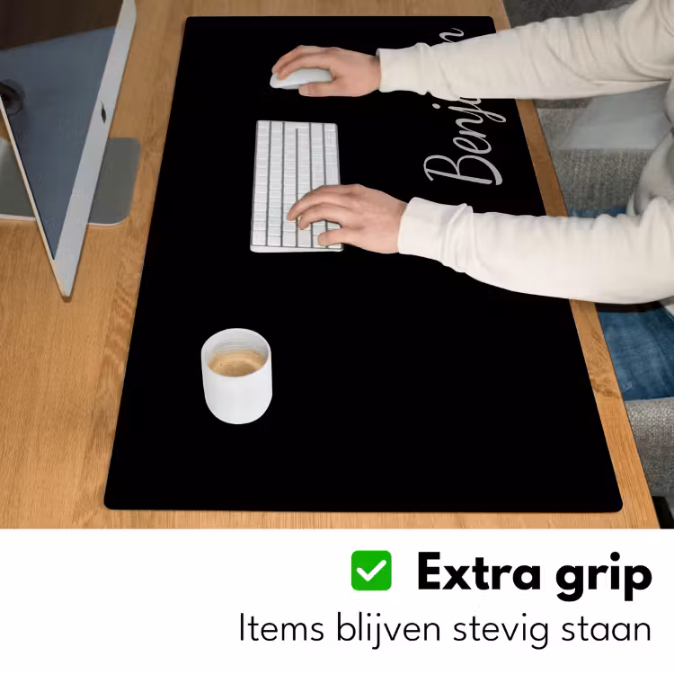 Bureau onderlegger - Naam met zwarte achtergrond — 6