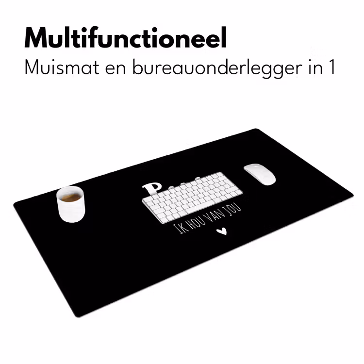 Bureau onderlegger - Papa tekst met zwarte achtergrond — 7