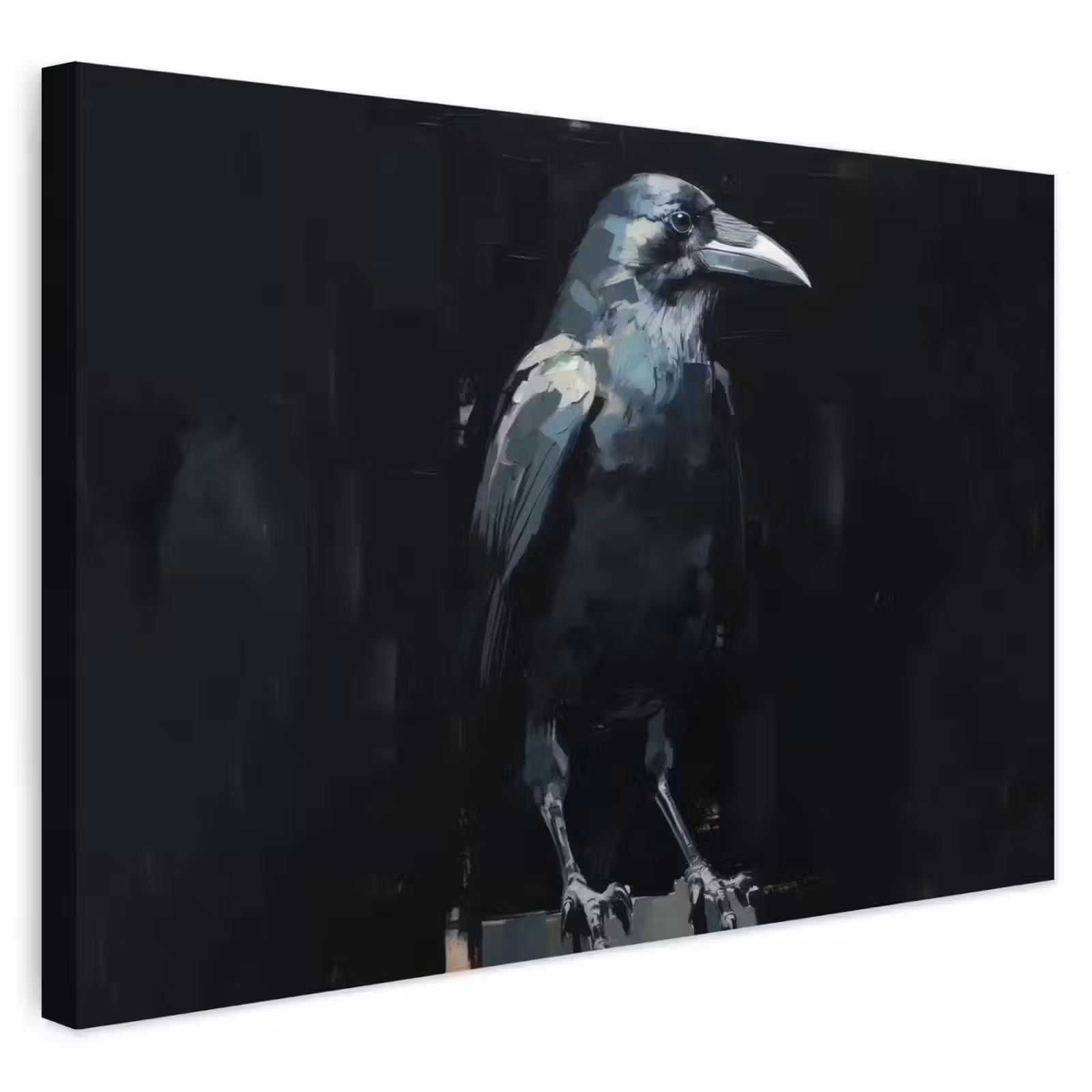 Buiten canvas - Raaf - Vogels - Zwart — 1