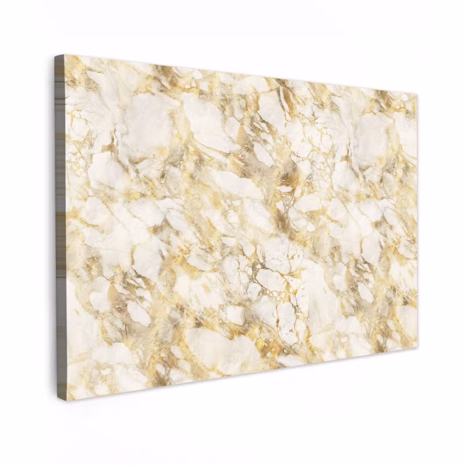 Buiten canvas - Warm - Gouden - Marmer - Patroon — 1