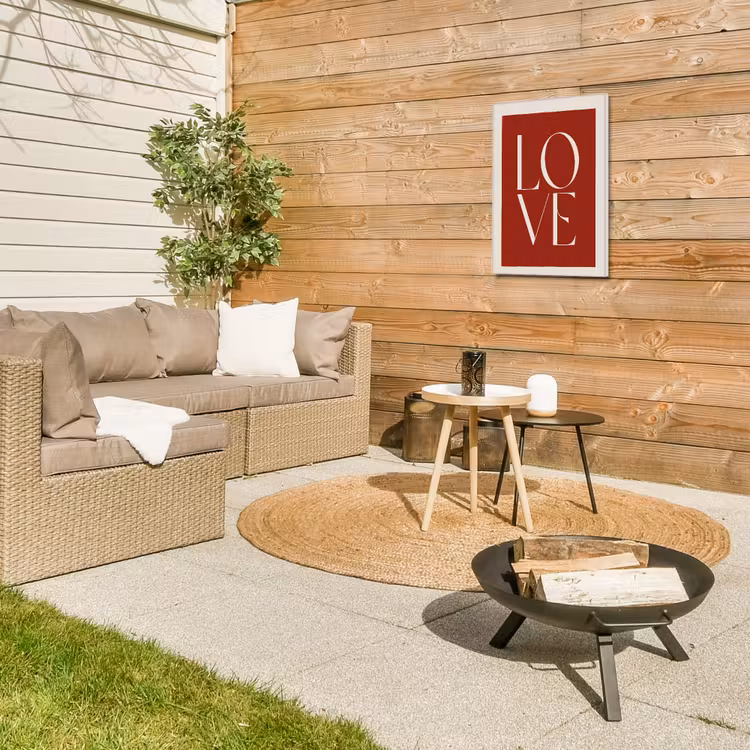 Buiten canvas - Love - Rood - Minimalistisch — 5
