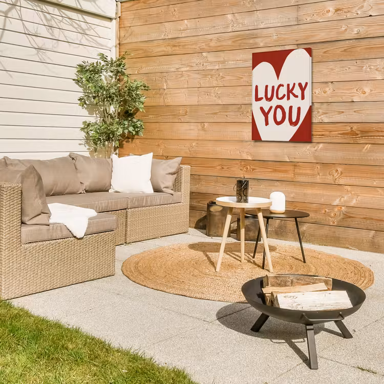 Buiten canvas - Lucky - Hart - Rood — 5