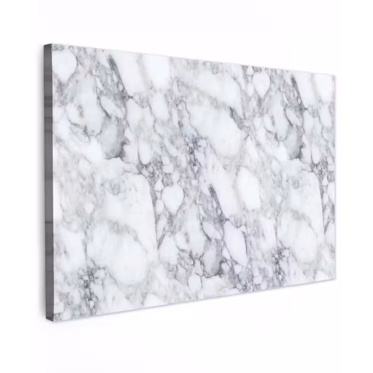 Buiten canvas - Mozaïek - Marmer - Wit - Onregelmatig — 1