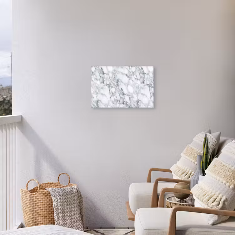 Buiten canvas - Mozaïek - Marmer - Wit - Onregelmatig — 4