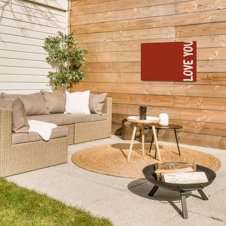 Buiten canvas - Schuin - Loveyou - Rood — 5