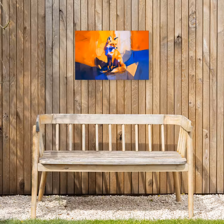 Buiten canvas - Vos - Oranje - Vormen - Abstract — 3