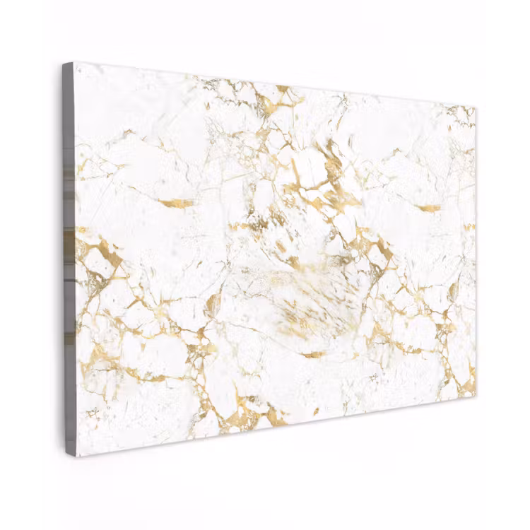 Buiten canvas - Wit - Marmer - Luxe - Goud — 1