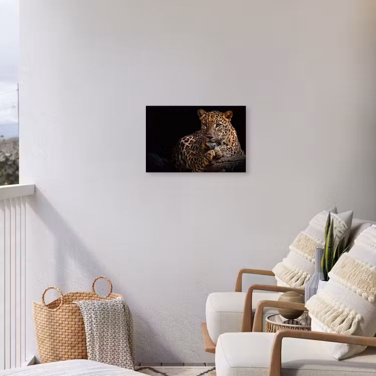 Buiten canvas - Luipaard in rust — 4