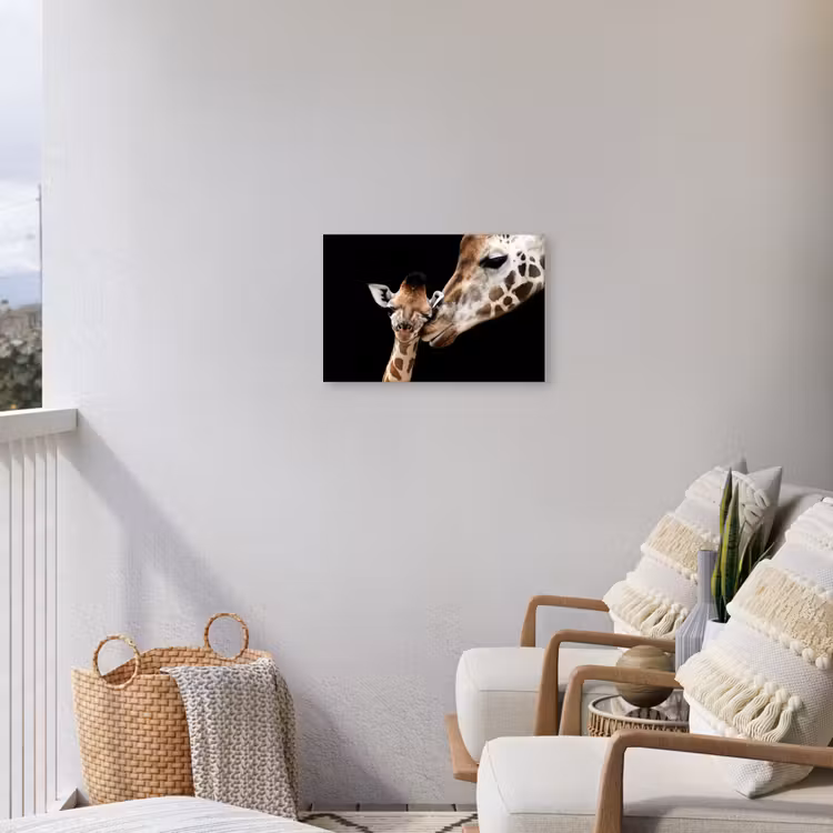 Buiten canvas - Moederlijke tederheid bij giraffen — 4