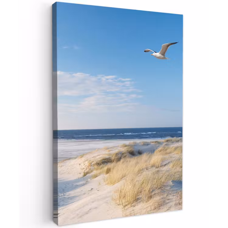 Buiten canvas - Mooie Strandvlucht — 1