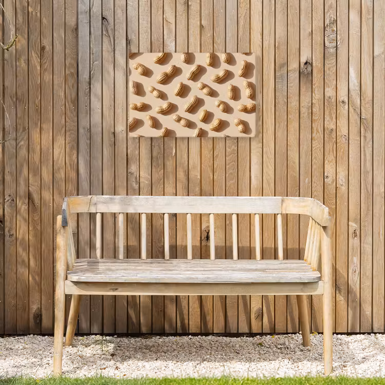 Buiten canvas - Pinda's - Patroon - Beige — 3