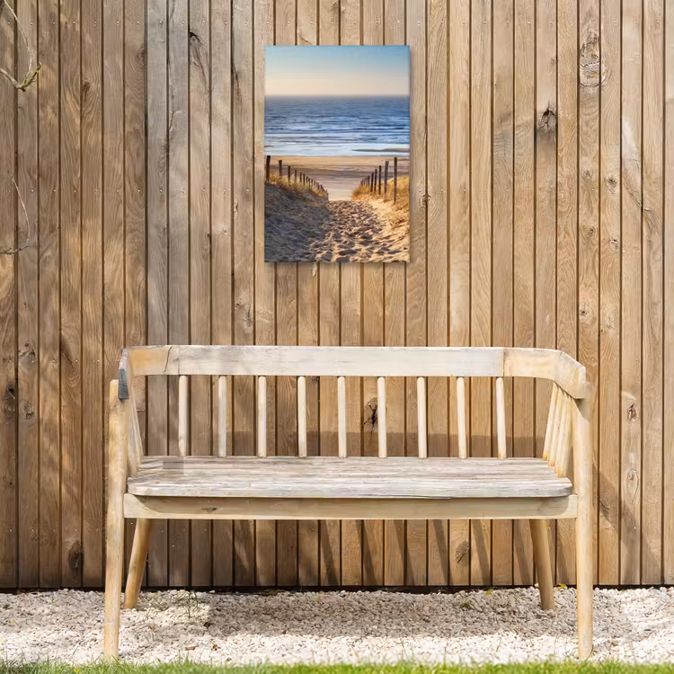 Buiten canvas - Strandpad bij Zonsondergang — 3