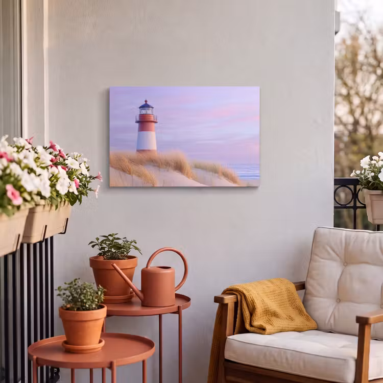 Buiten canvas - Vuurtoren - Duinen - Zonsondergang — 3
