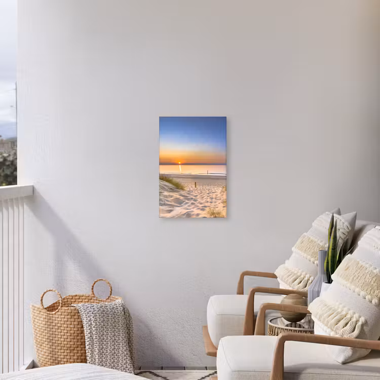 Buiten canvas - Zonsondergang aan Zee — 4