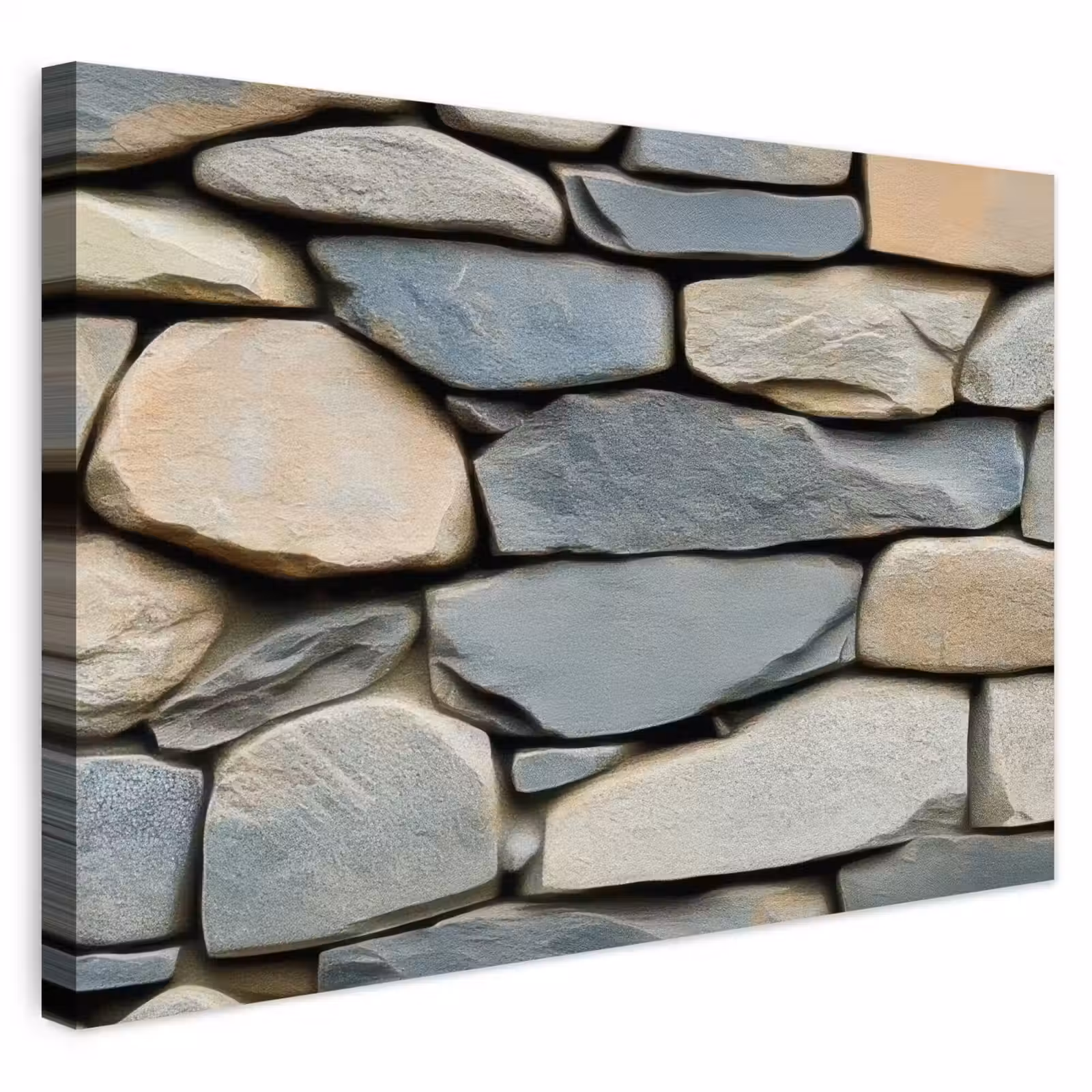 Buiten canvas - Stenen - Rustiek - Grijs — 1