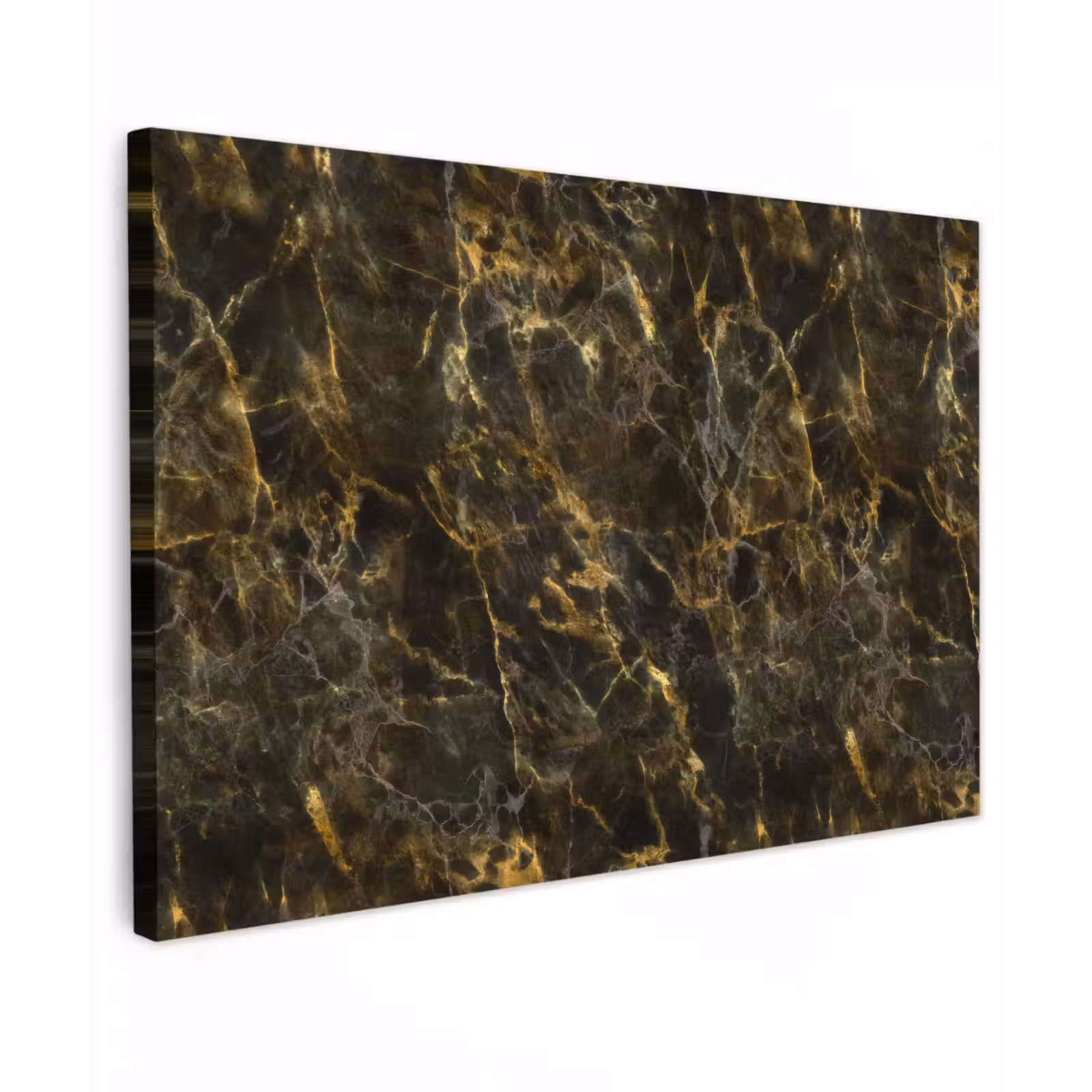 Buiten canvas - Zwart - Marmer - Goud — 1