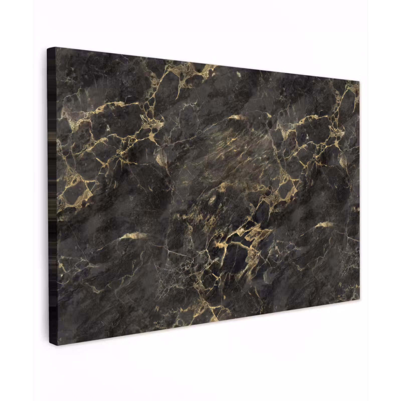 Buiten canvas - Zwart - Marmer - Goud - Nerf — 1