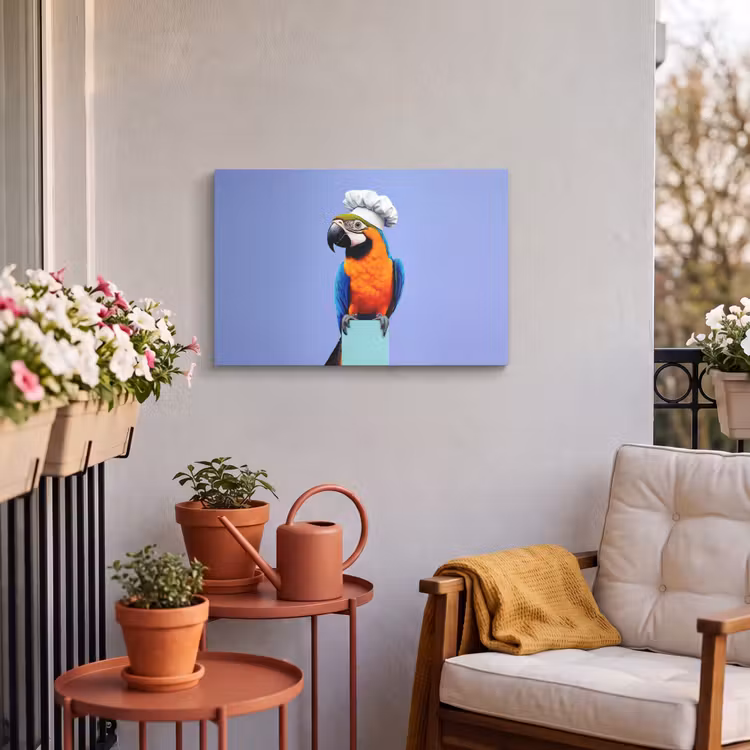 Buiten canvas - Papegaai - Koksmuts - Vogel - Leuk — 4