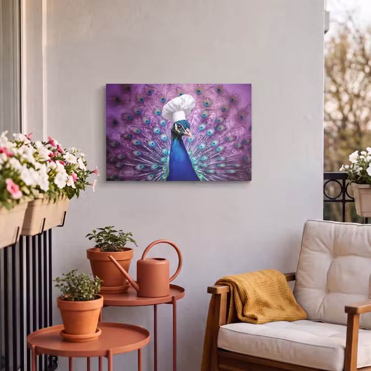 Buiten canvas - Pauw - Koksmuts - Cool - Paars — 4