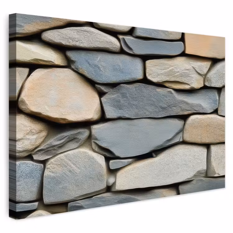 Buiten canvas - Stenen - Rustiek - Grijs — 1