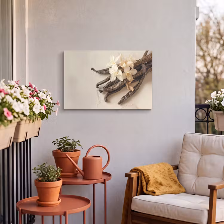 Buiten canvas - Vanille - Bloemen - Beige — 4