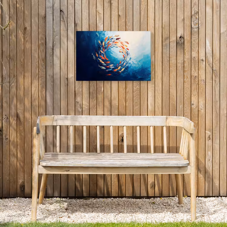 Buiten canvas - Zee - Vissen - Kleurrijk - Dynamisch — 3