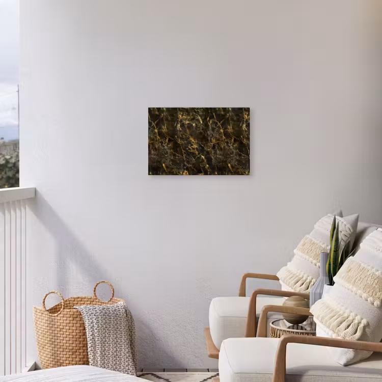 Buiten canvas - Zwart - Marmer - Goud — 4