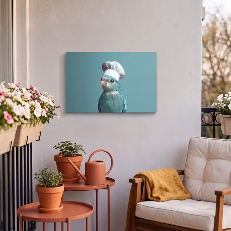 Buiten canvas - Parkiet - Vogel - Koksmuts - Cute — 4