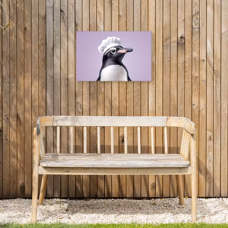Buiten canvas - Pinguïn - Koksmuts - Lief - Paars — 3