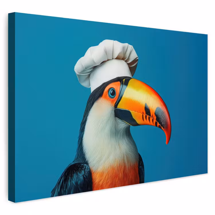 Buiten canvas - Toekan - Papegaai - Vogel - Koksmuts — 1