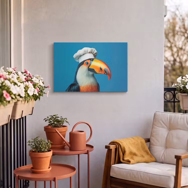 Buiten canvas - Toekan - Papegaai - Vogel - Koksmuts — 4