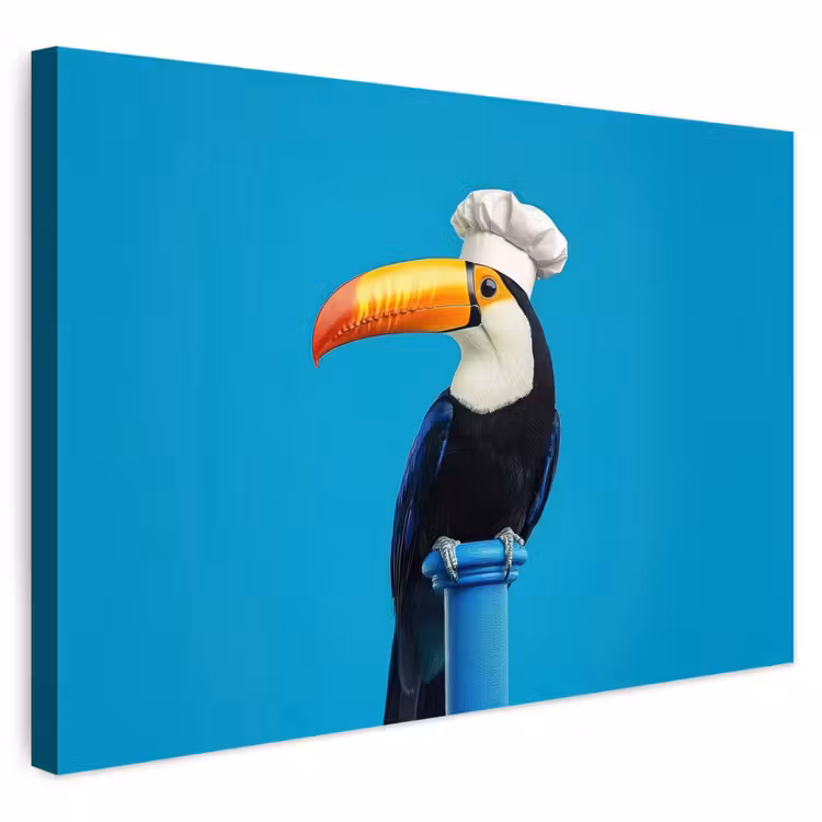 Buiten canvas - Tucan - Sokkel - Vogel - Koksmuts — 1