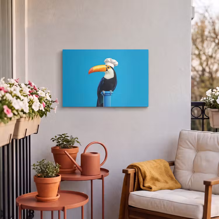 Buiten canvas - Tucan - Sokkel - Vogel - Koksmuts — 4